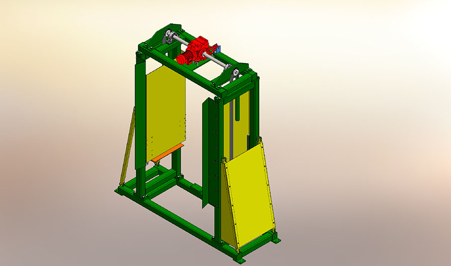 Lowerator Stack In is used for unloading stacks of carriers & dispensing one carrier down the production line.