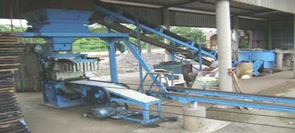 Our simple concrete block making machine system can make 2200- (8”x8”x16” / 20x20x40cm building blocks per day.