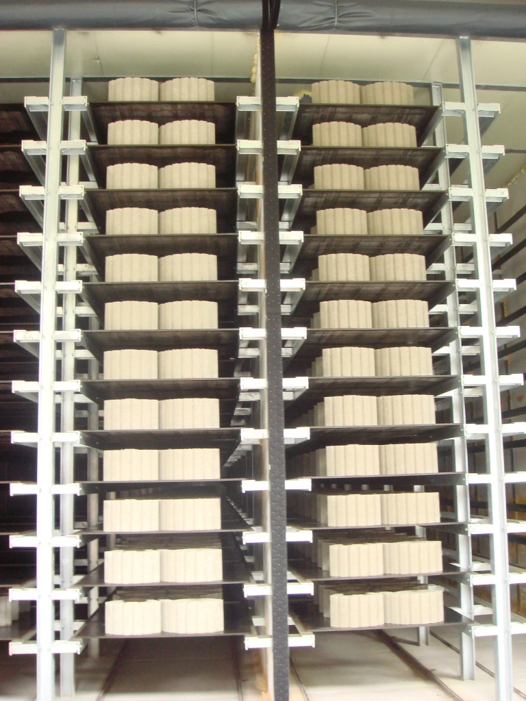 Freshly made Concrete Retaining Wall Units are stored in Curing Chambers for overnight curing.